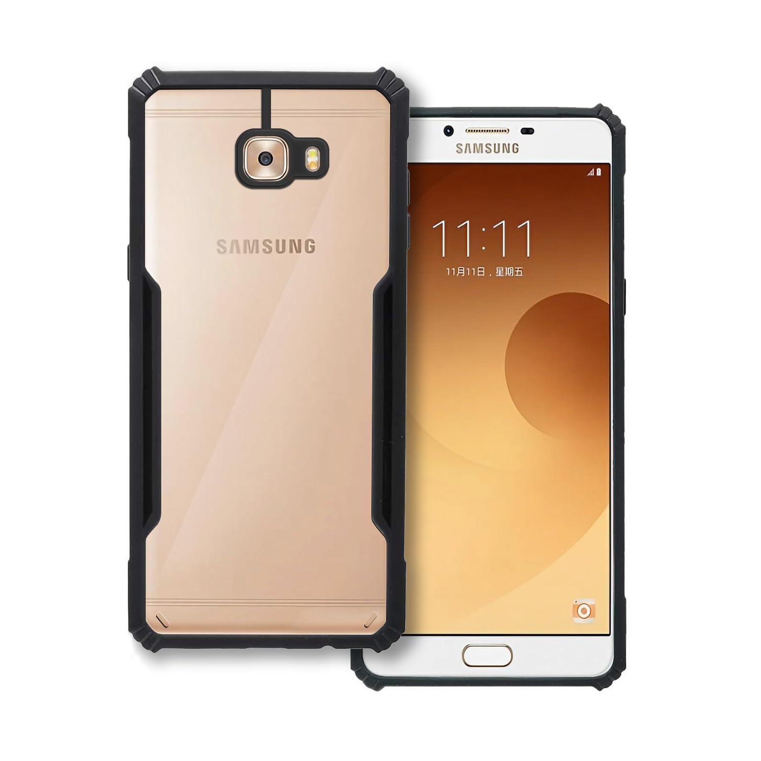 Black Border - Transparent Back iPaky Mobile Back Cover Case