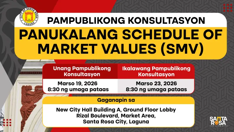 PAMPUBLIKONG KONSULTASYON SA PANUKALANG SCHEDULE OF MARKET VALUES (SMV)