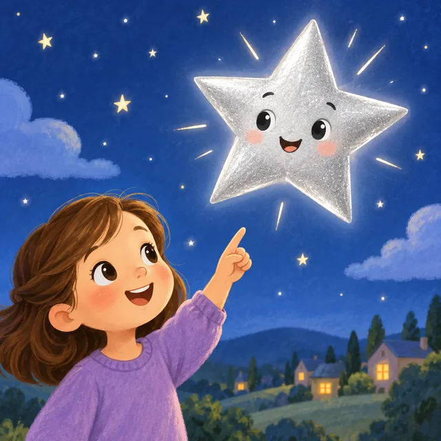 Scene: The star is silver.