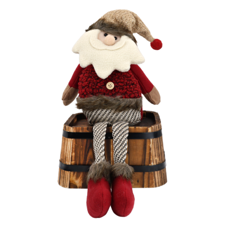 Muñeco navideño papá noel, 47cm, tela