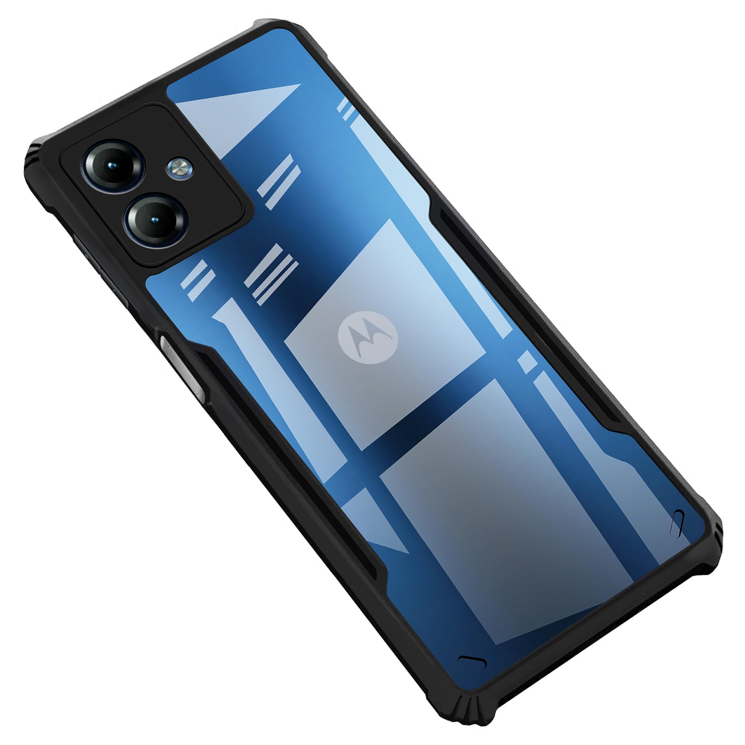 Black Border - Transparent Back iPaky Mobile Back Cover Case
