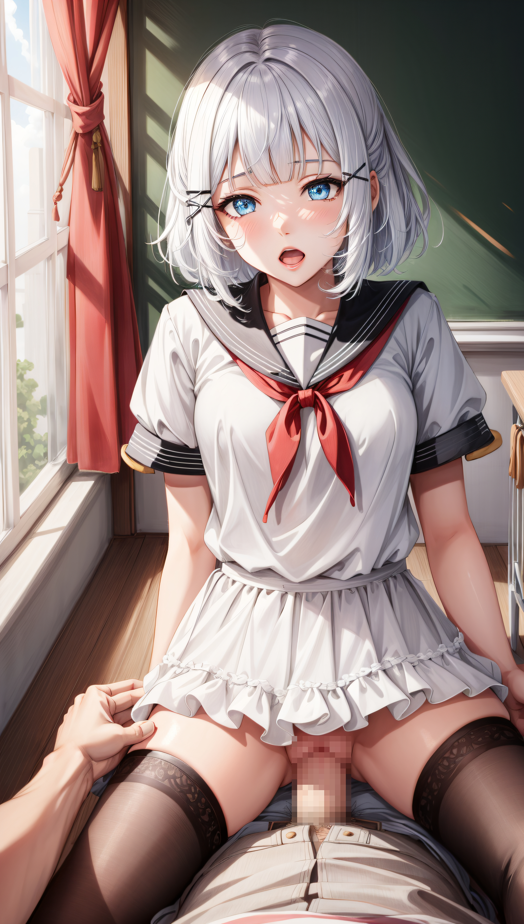 探偵はもう、死んでいる。/ シエスタ by Artsbuyu with girl, large breasts, beautiful girl, breasts, black tights, Siesta, Siesta (Tanmoshi)