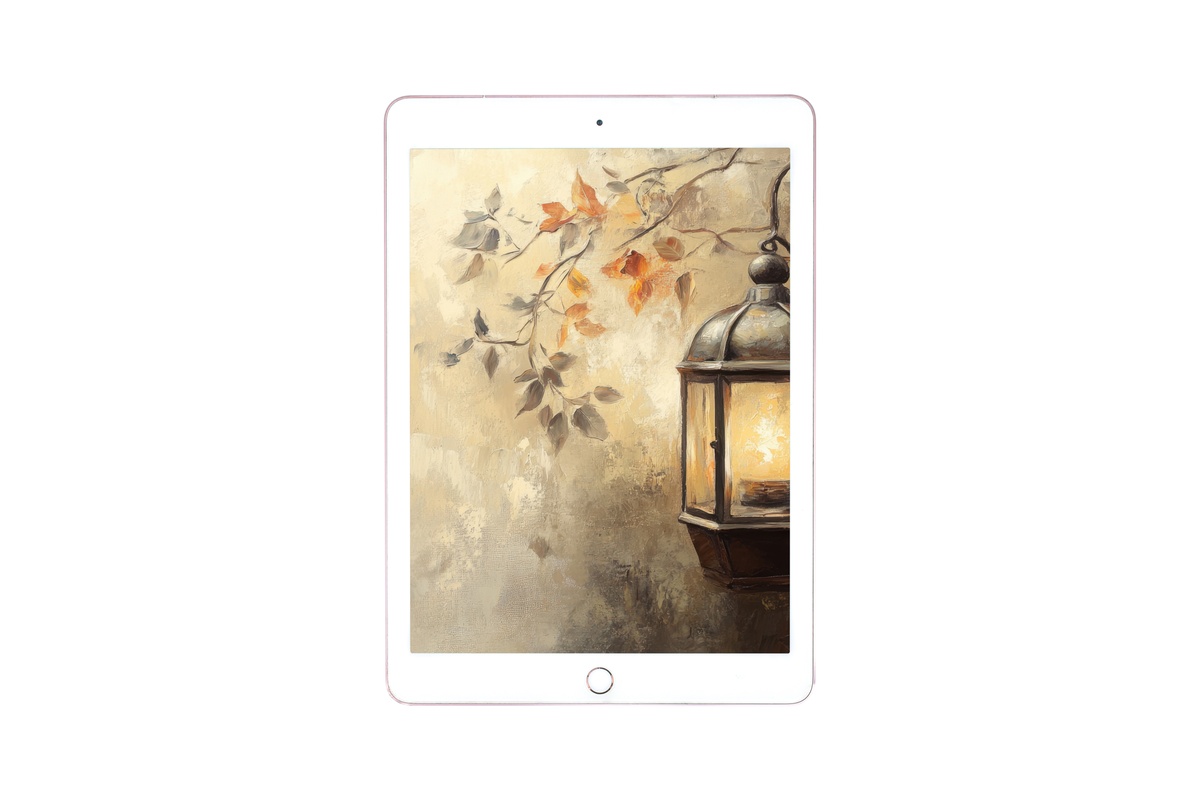 Lantern Glow Autumn Radiance Fall iPad Wallpaper