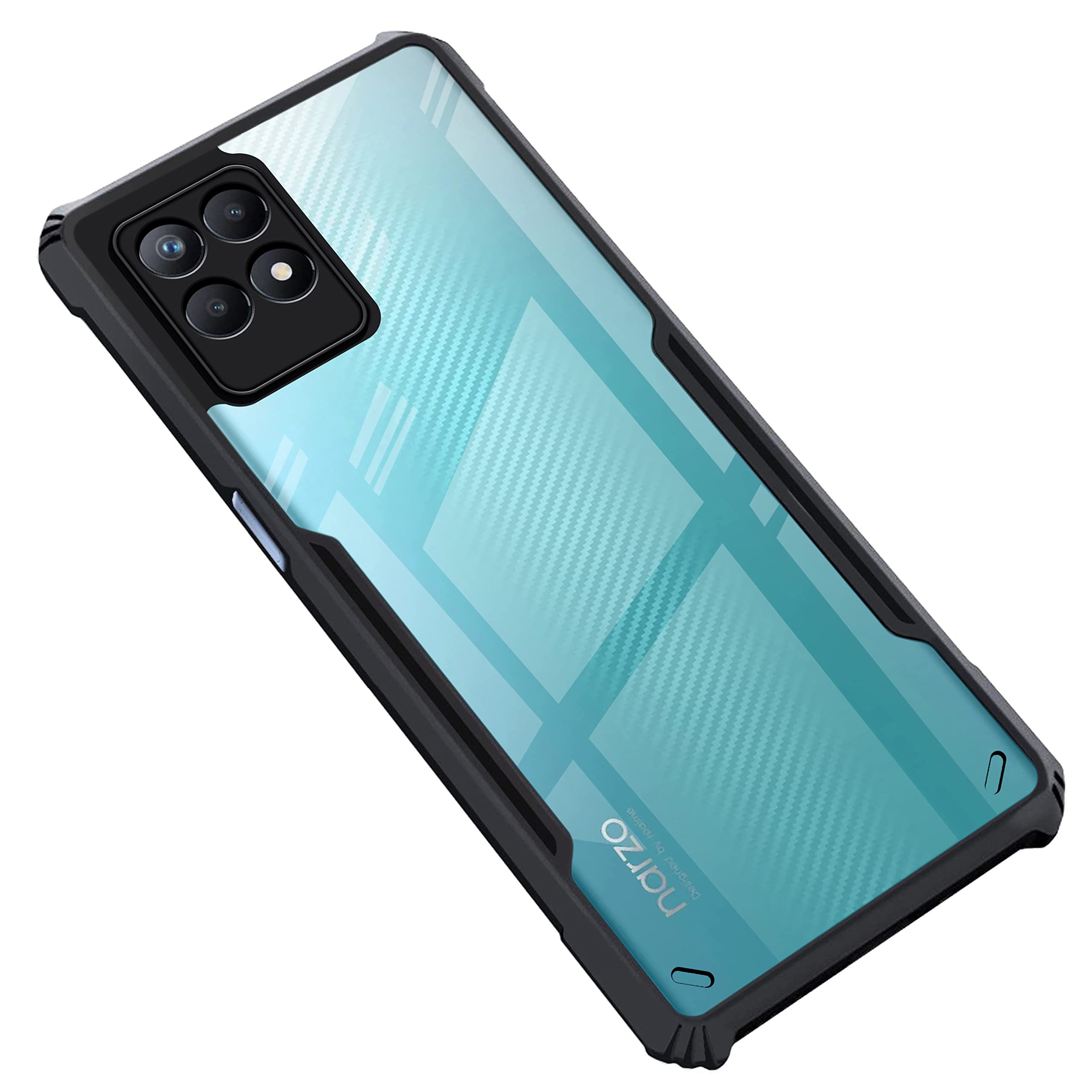 Black Border - Transparent Back iPaky Mobile Back Cover Case