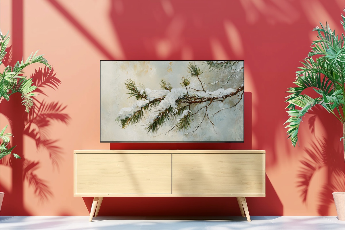 Silent Needles - Winter Frame TV Art