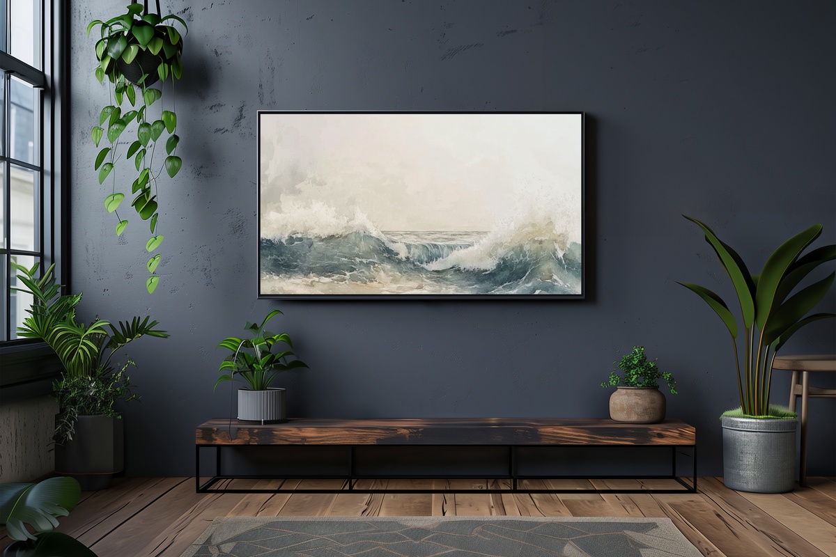 Abstract Oceanic Dreamscape - Summer Frame TV Art