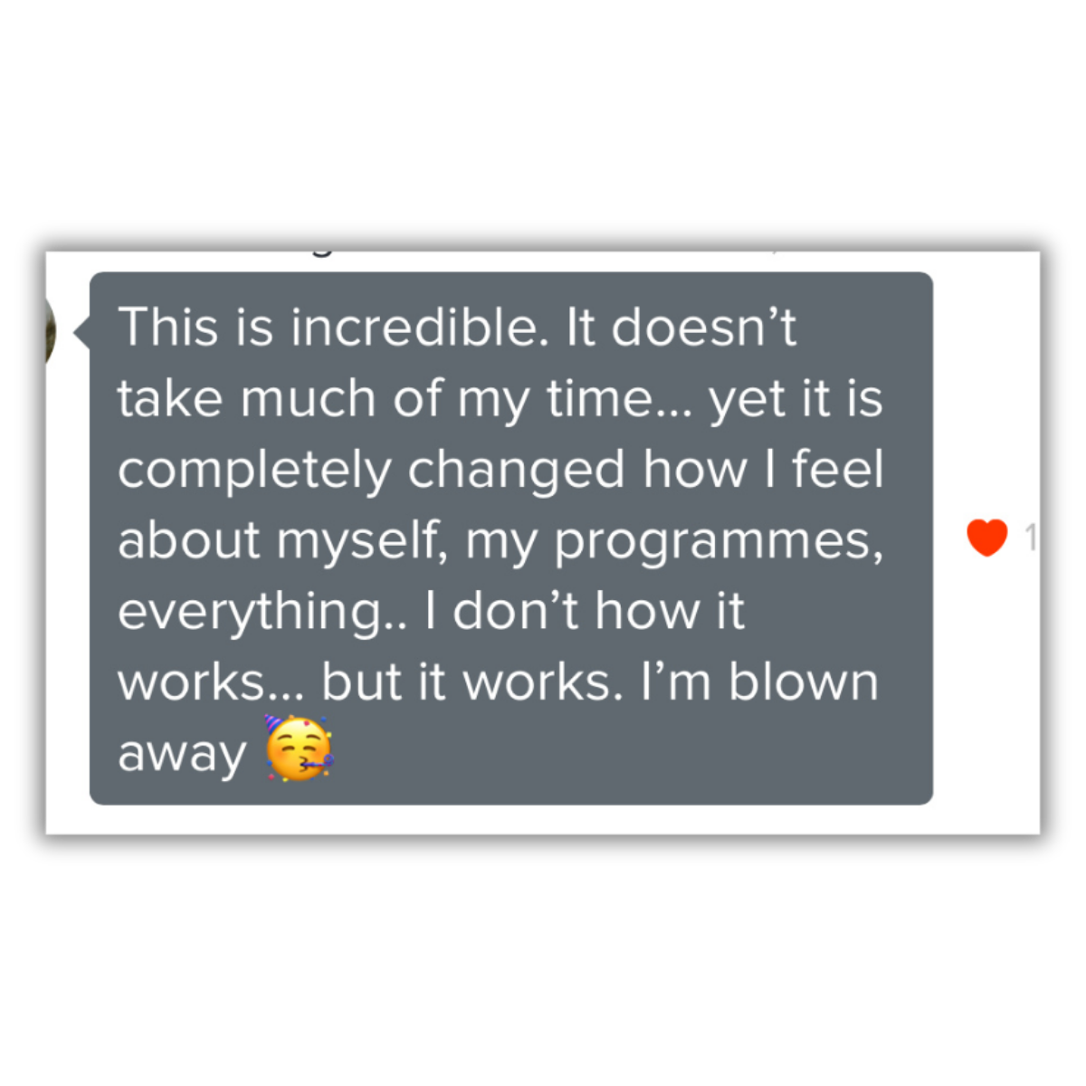 Client testimonial