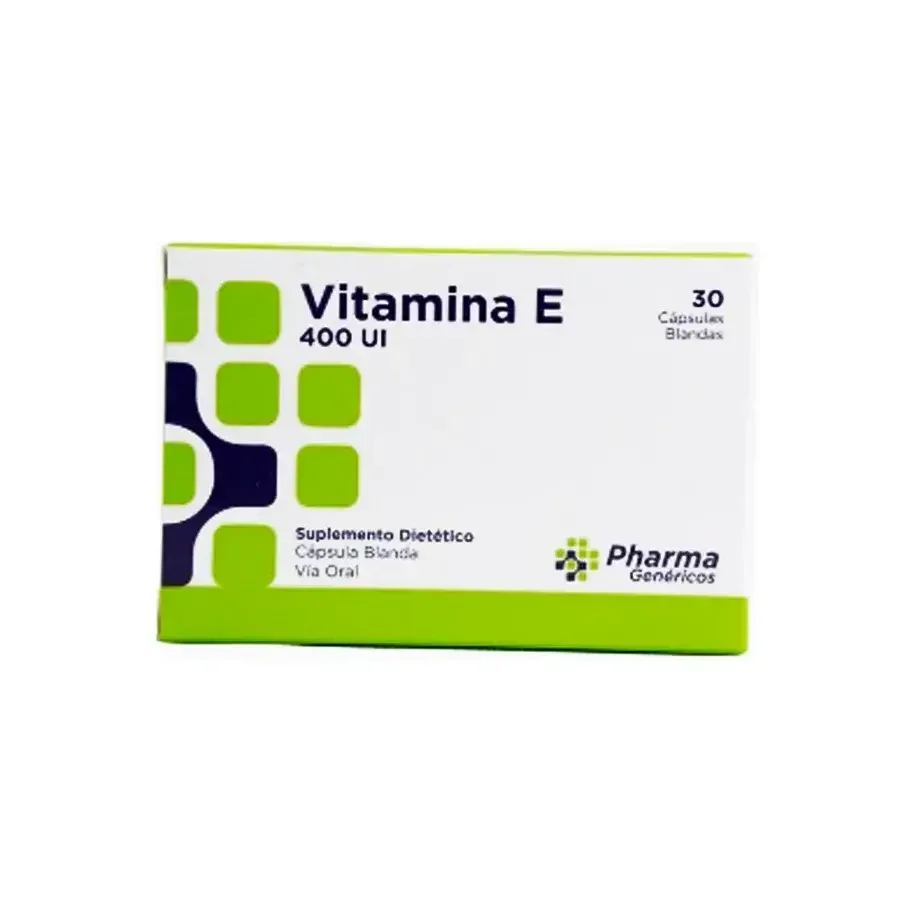Vitamina E 400Ui Pharmagen Caja X 30 Cap. Bland.