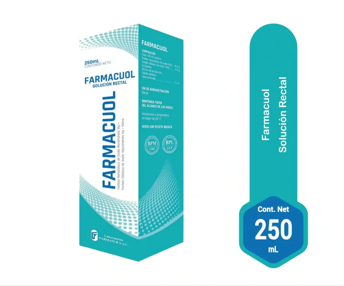 Farmacuol Sol. Rectal16+6G/100ml Solucion 250ml
