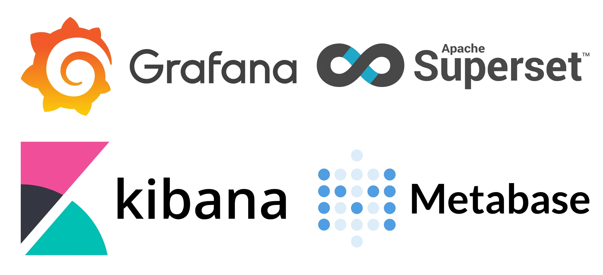 대시보드 플랫폼 - Grafana, Apache Superset, Kibana, Metabase