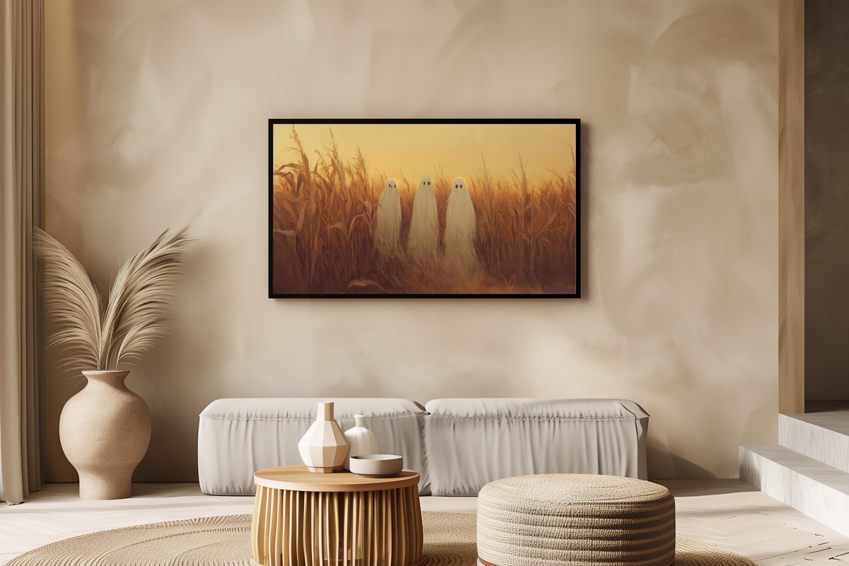 Cornfield Spectral Trio Frame TV Art