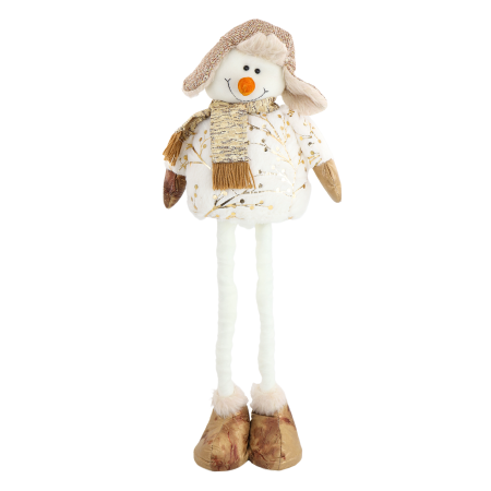 Muñeco patilargo navideño muñeco de nieve, 40~72cm, tela