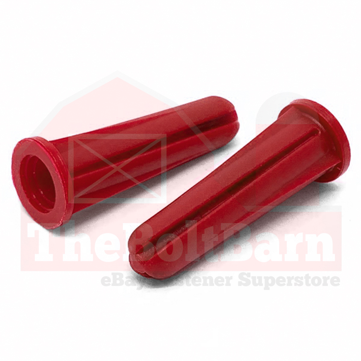 3/16" Conical Plastic Drywall Anchor Red Fits Screws #4 #6 #8 (Choose Quantity)