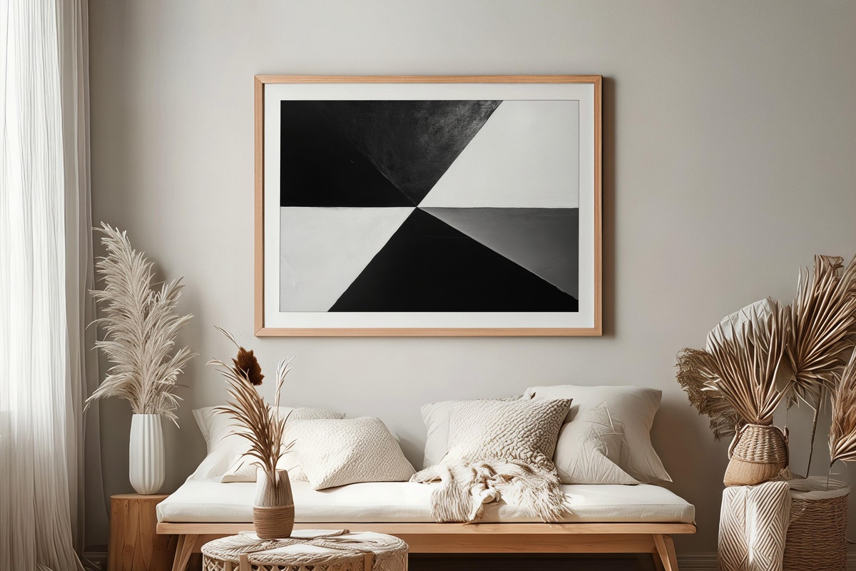 Bold Black and White Harmony Printable Wall Art