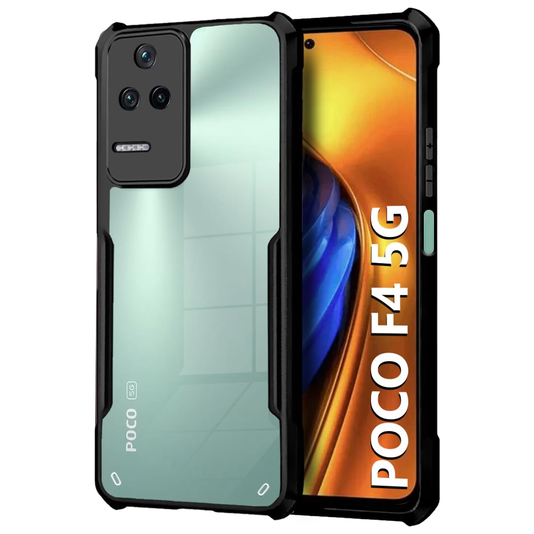 Black Border - Transparent Back iPaky Mobile Back Cover Case