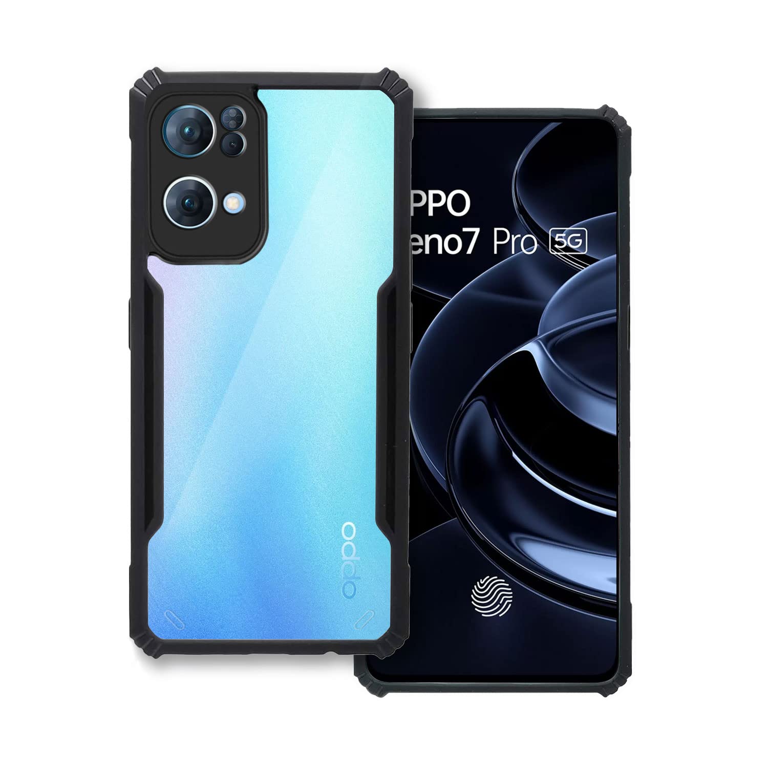 Black Border - Transparent Back iPaky Mobile Back Cover Case