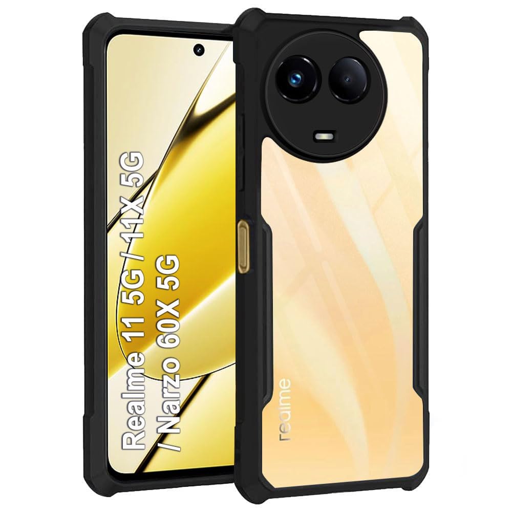 Black Border - Transparent Back iPaky Mobile Back Cover Case