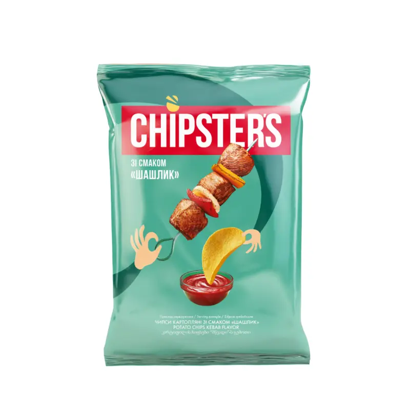 Chipsy ziemniaczane o smaku szaszłuka “Chipster’s” 120g
