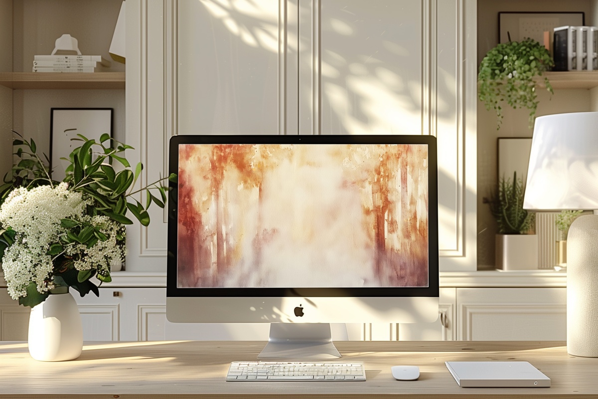 Abstract Forest Autumn Harmony Fall Desktop Wallpaper