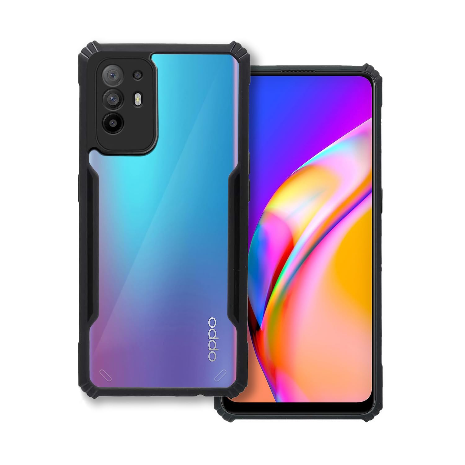 Black Border - Transparent Back iPaky Mobile Back Cover Case