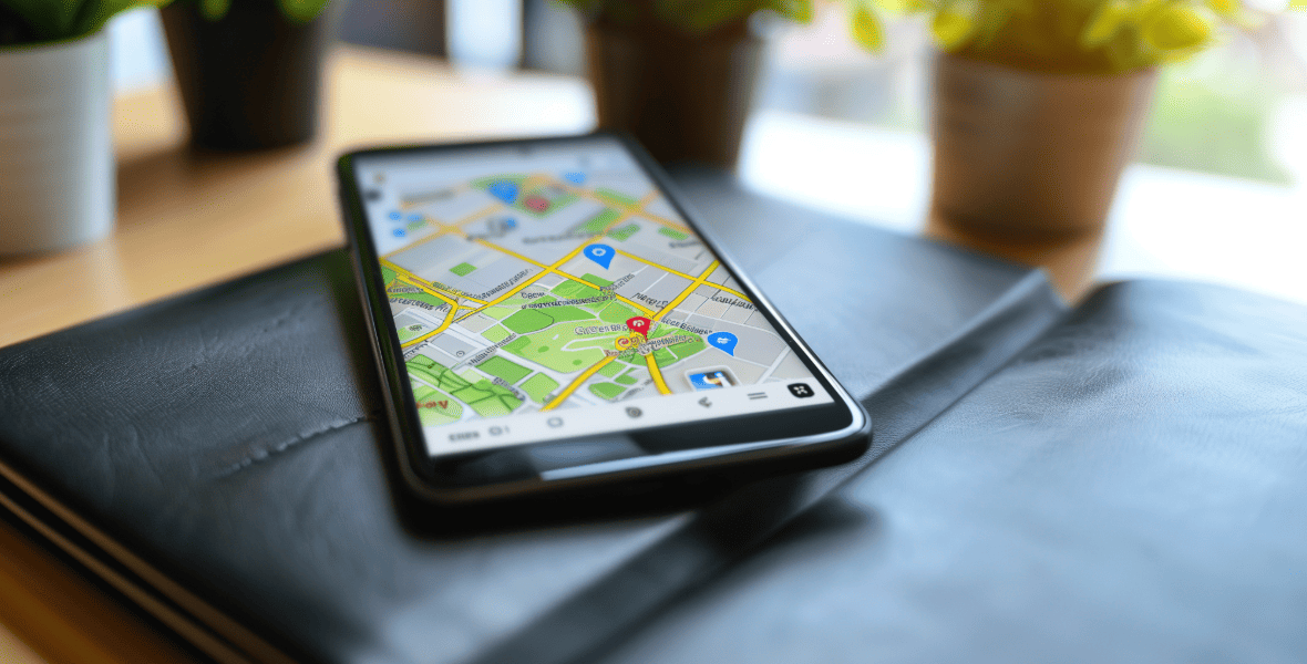 a pin on a map