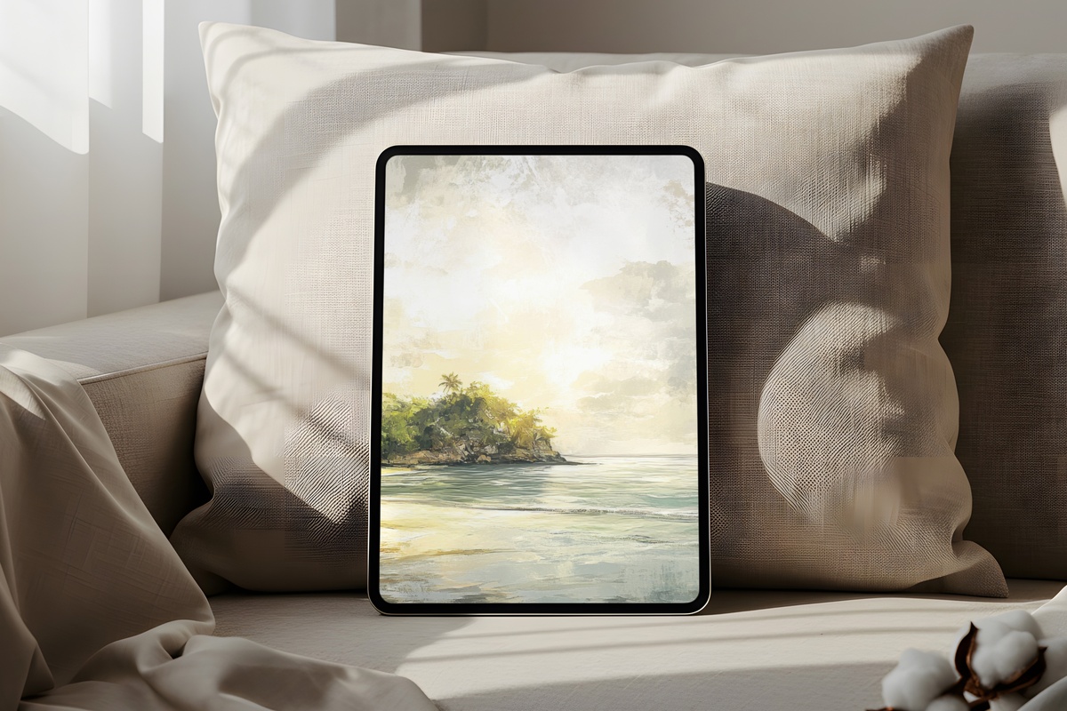 Tropical Tranquility Tides Summer iPad Wallpaper