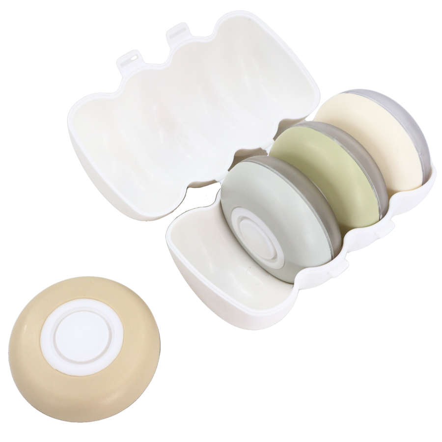 Set dispensadores 4 envases, plástico pp
