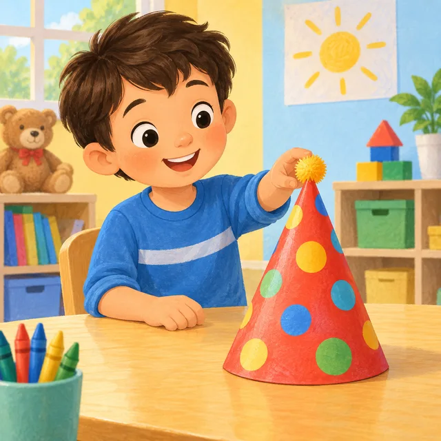 Scene: The hat is a cone.