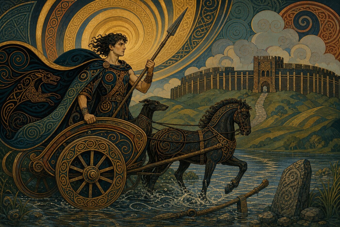 Original illustration for Cú Chulainn Takes Arms