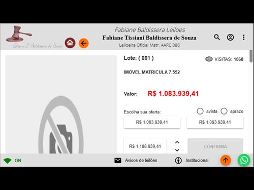 IMÓVEL MATRICULA 7.552