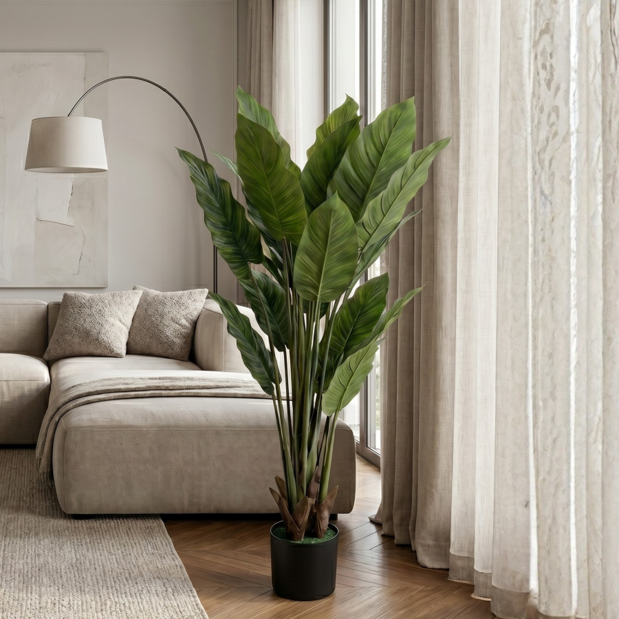 Planta artificial con maceta poliuterano, 160cm