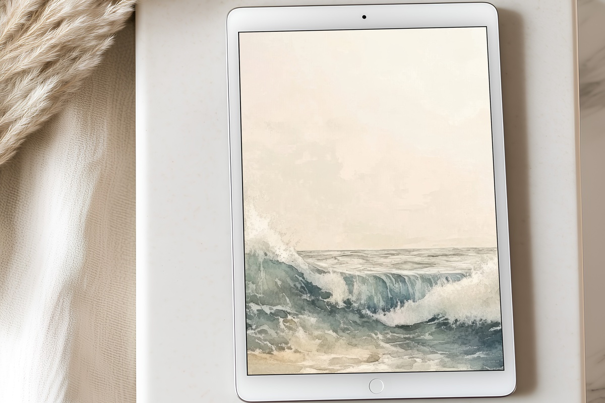 Abstract Oceanic Dreamscape Summer iPad Wallpaper