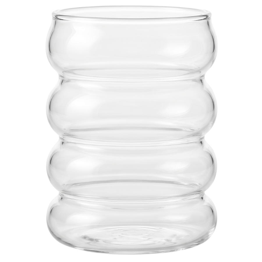 Vaso resistente al calor vidrio borosilicato, 370ml