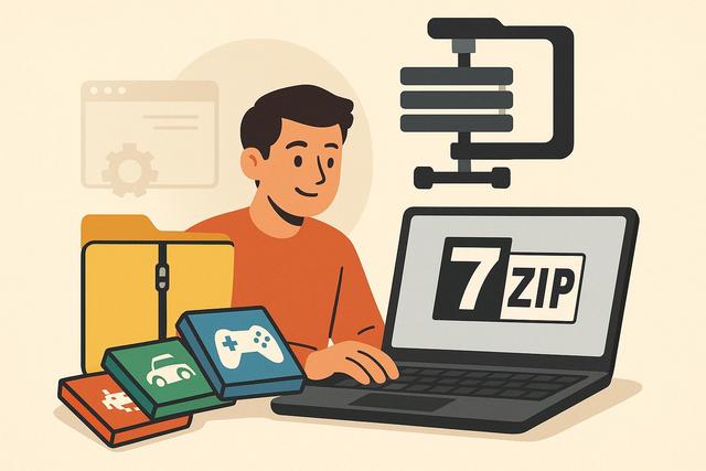 Compress games losslessly with 7-Zip: free up space