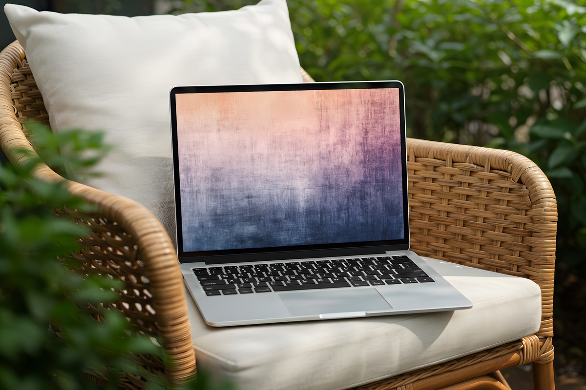 Sunset Gradient Serenity Desktop Wallpaper