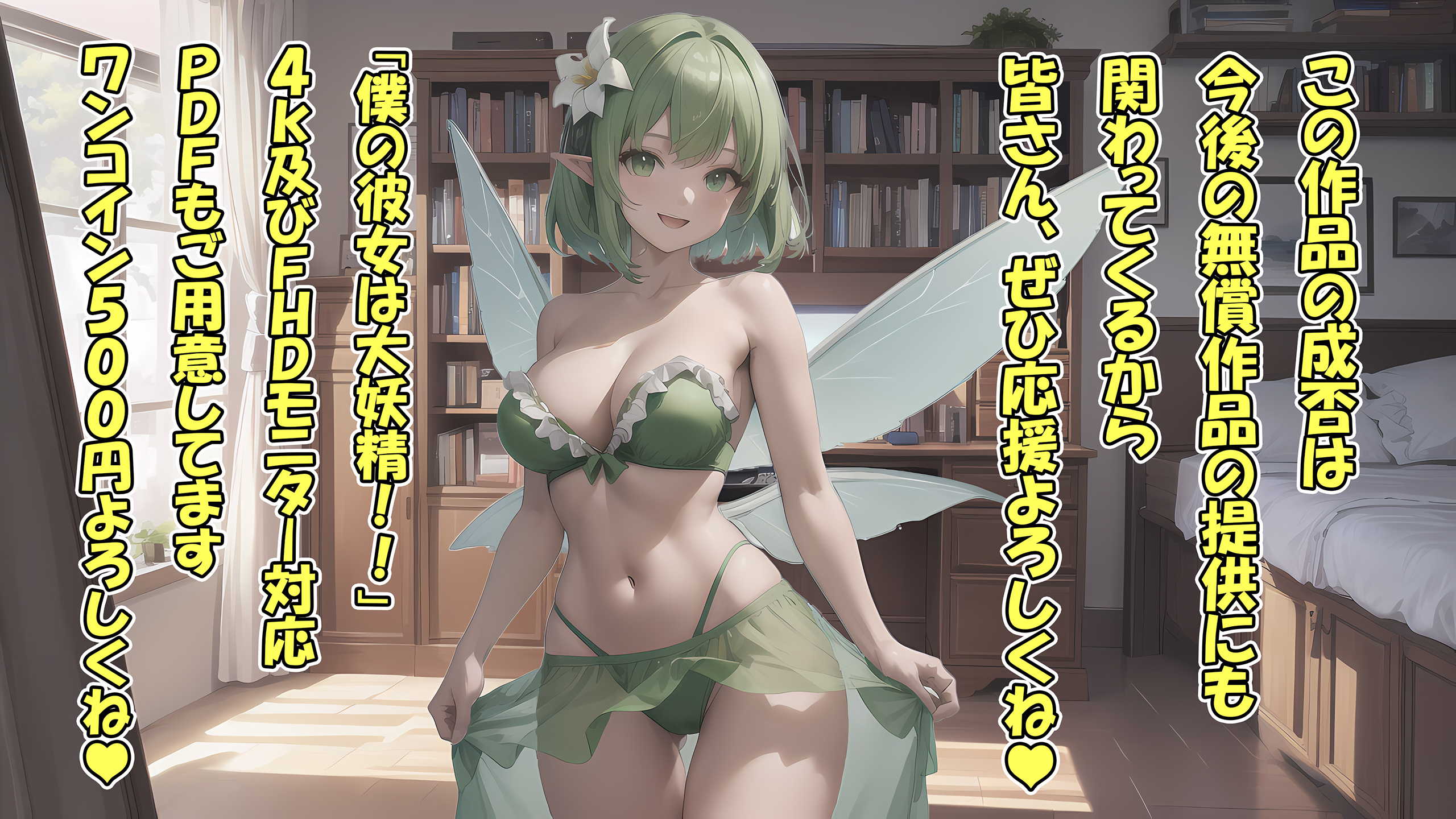 新作を公開したぞ! by ストレンジャー with ai art, announcement, fairy