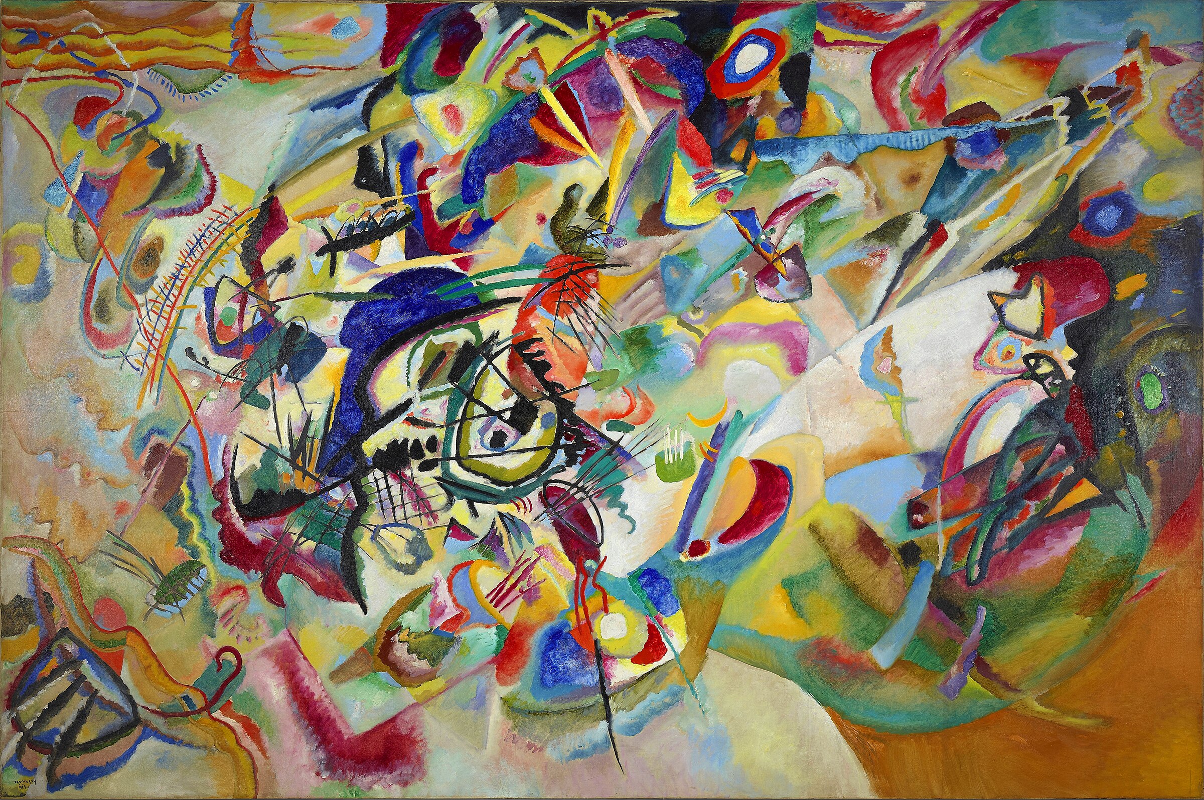 Wassily Kandinsky, Composition VII, 1913. Oil on canvas. State Tretyakov Gallery, Moscow.