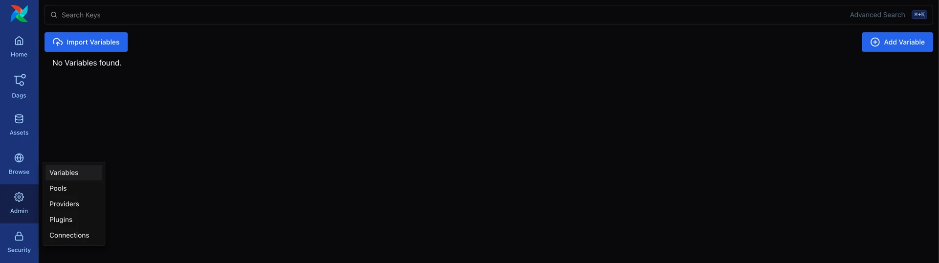 Variable 페이지