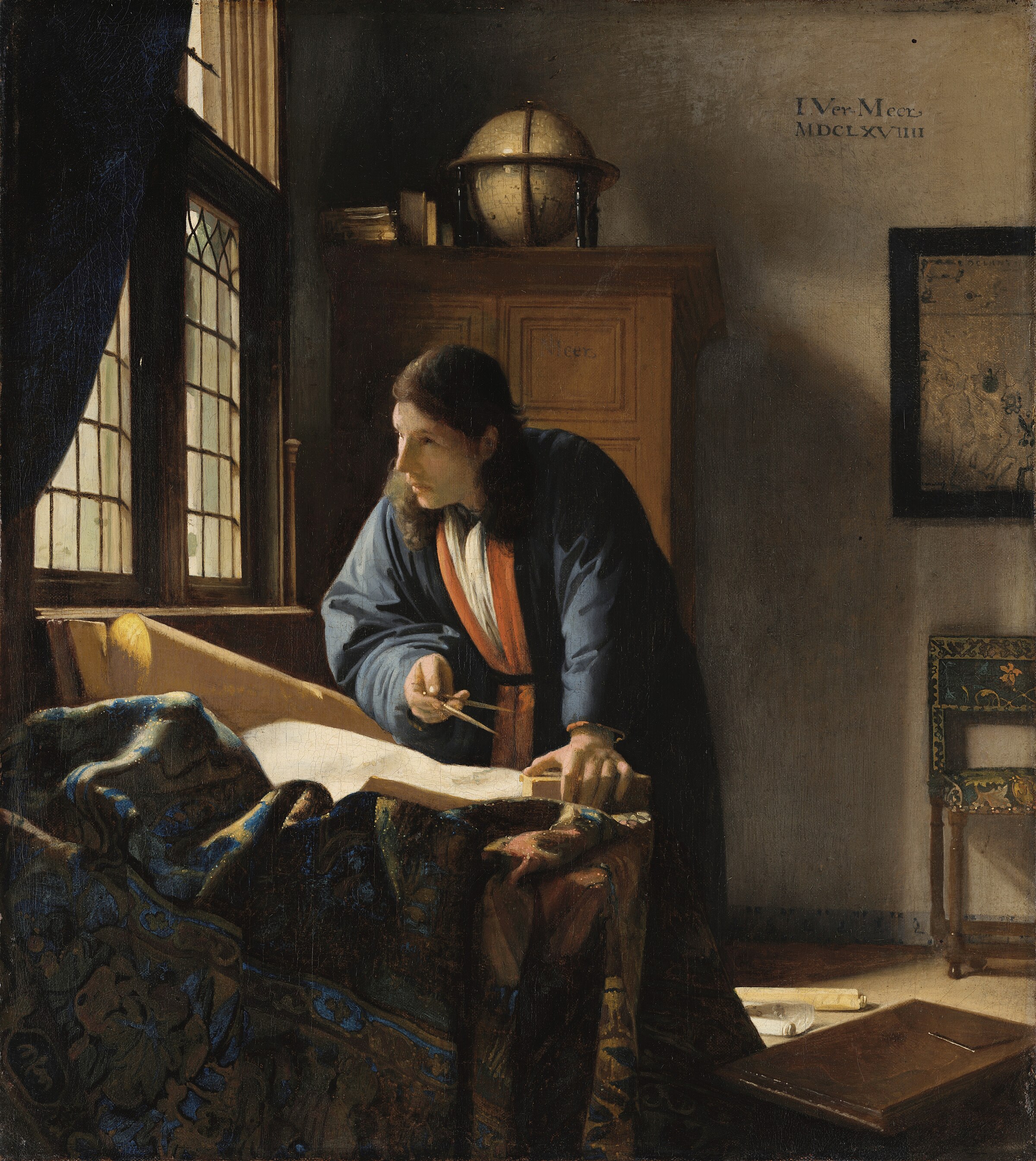 The Geographer, 1669. Stadel Museum, Frankfurt.
