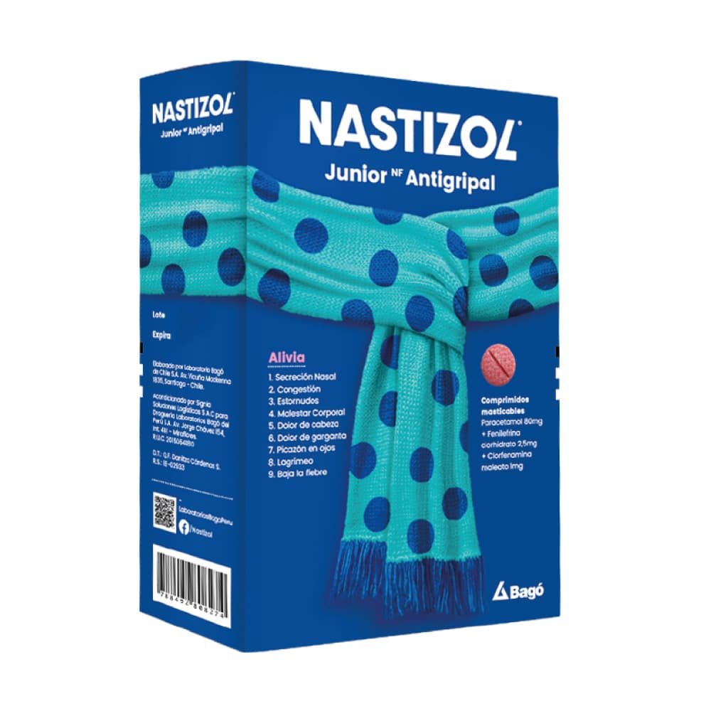 Nastizol Junior Nf Antigripal Bagó Caja X 150 Comp