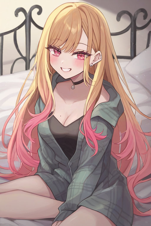喜多川海夢のAIエロエロ落書きもの6 by 催●スマホの淫魔 with My Dress-Up Darling, Marin Kitagawa, blonde, gyaru, choker