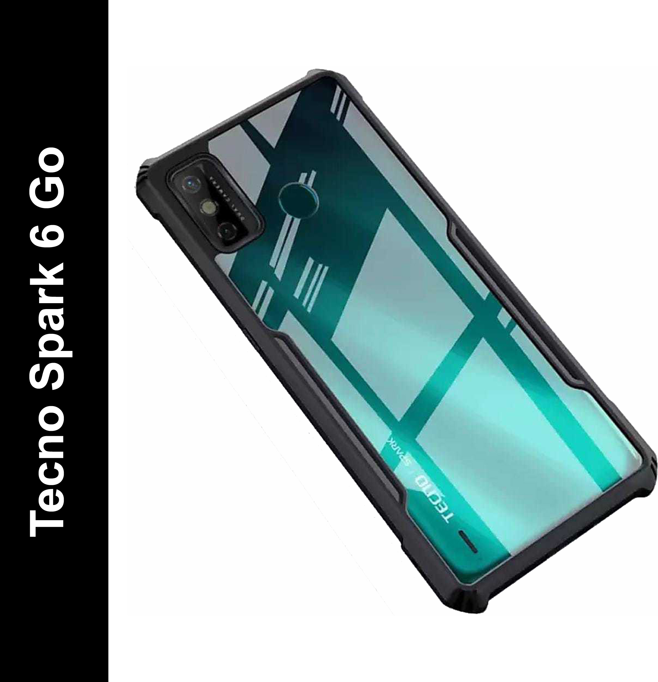 Black Border - Transparent Back iPaky Mobile Back Cover Case