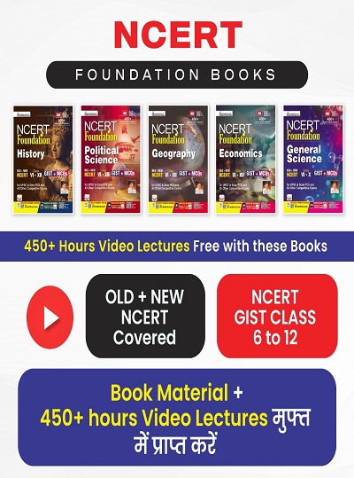 NCERT Foundation History, Political Science, Geography, Economics, General Science Class VI to XII GIST+MCQs (Combo English Medium) (NCERT 1 )