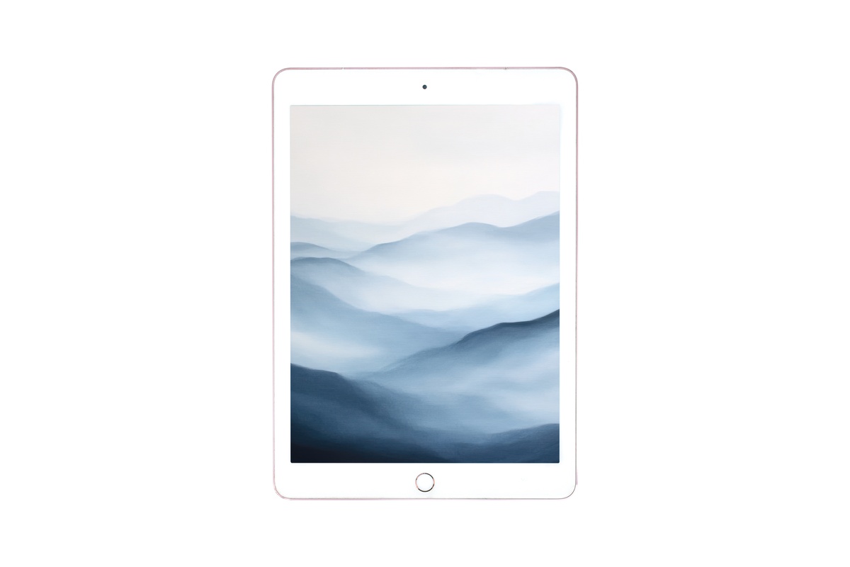 Whispering Mountain Hues Neutral iPad Wallpaper