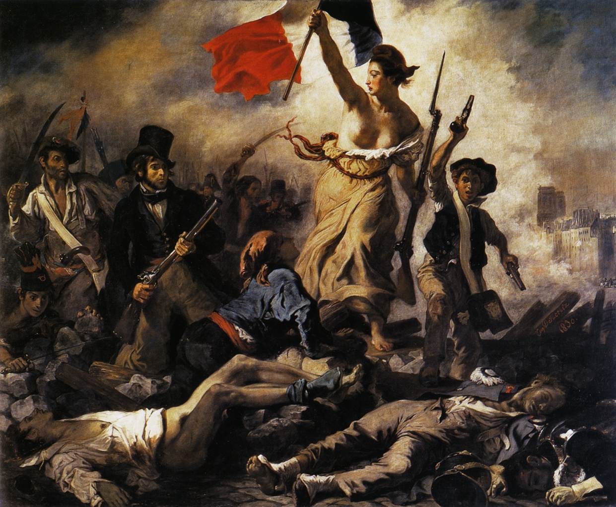 Eugène Delacroix - Liberty Leading the People (28th July 1830) - WGA6177