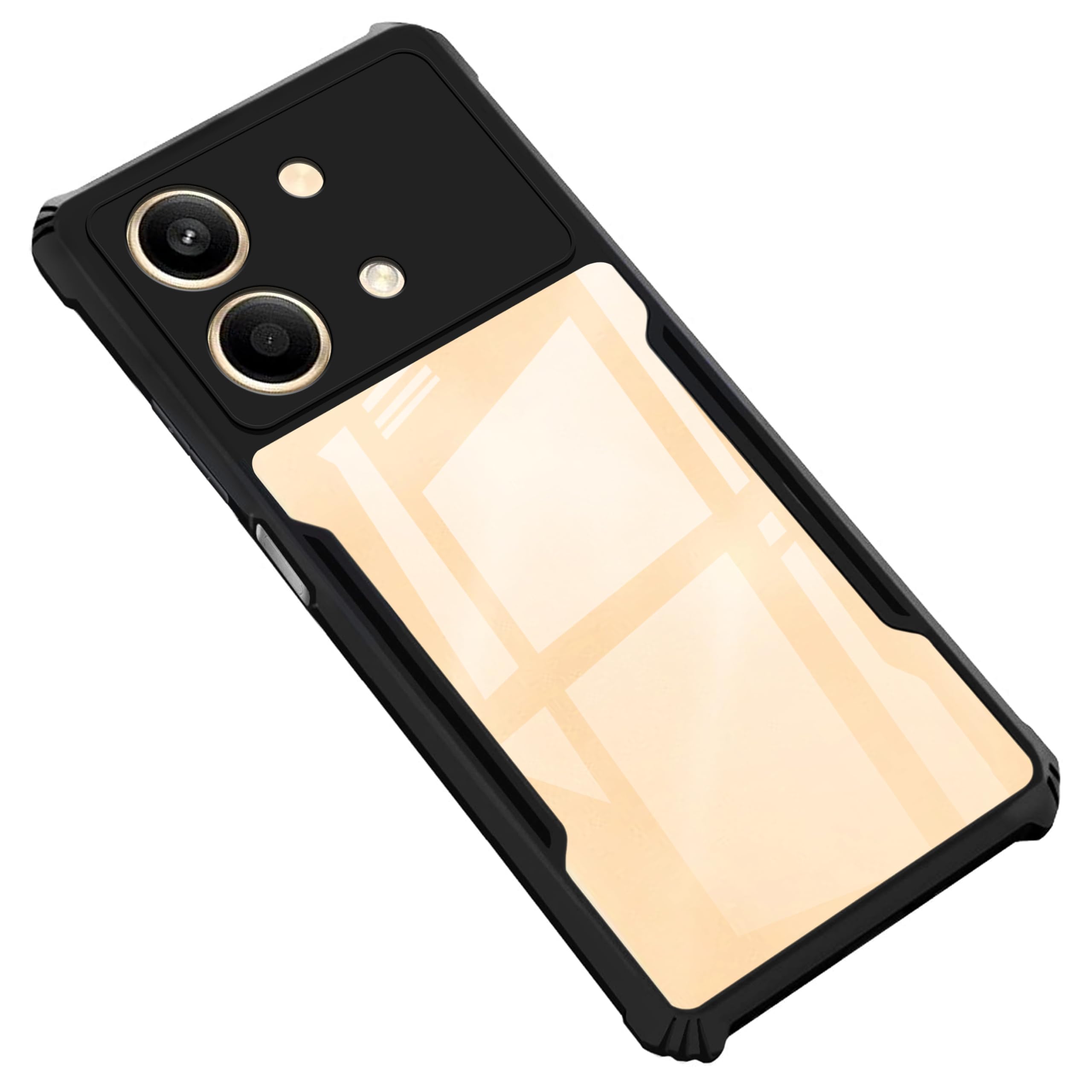 Black Border - Transparent Back iPaky Mobile Back Cover Case