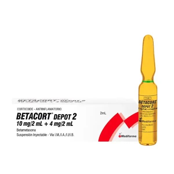 Betacort Depot 2 Iny Im/Ia 2ml Caja X 1Amp X 2ml
