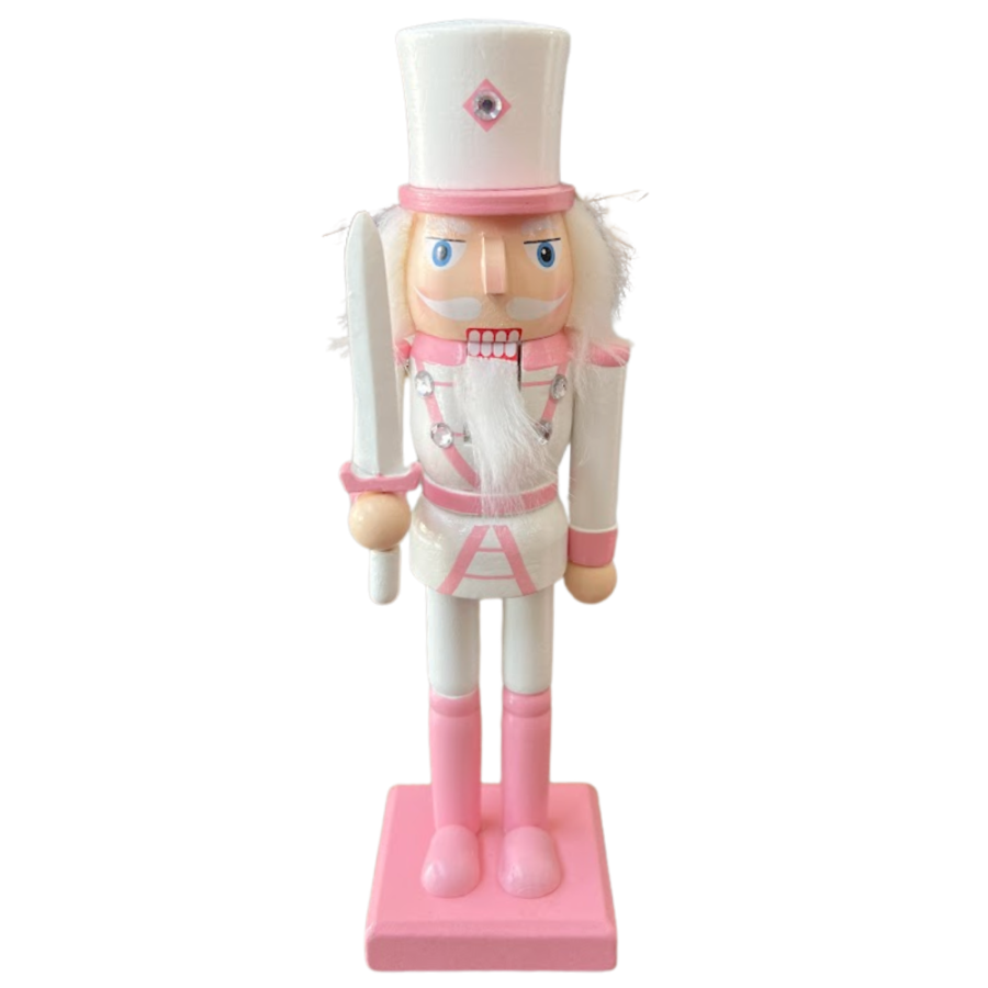 Cascanueces madera, rosado, 25cm