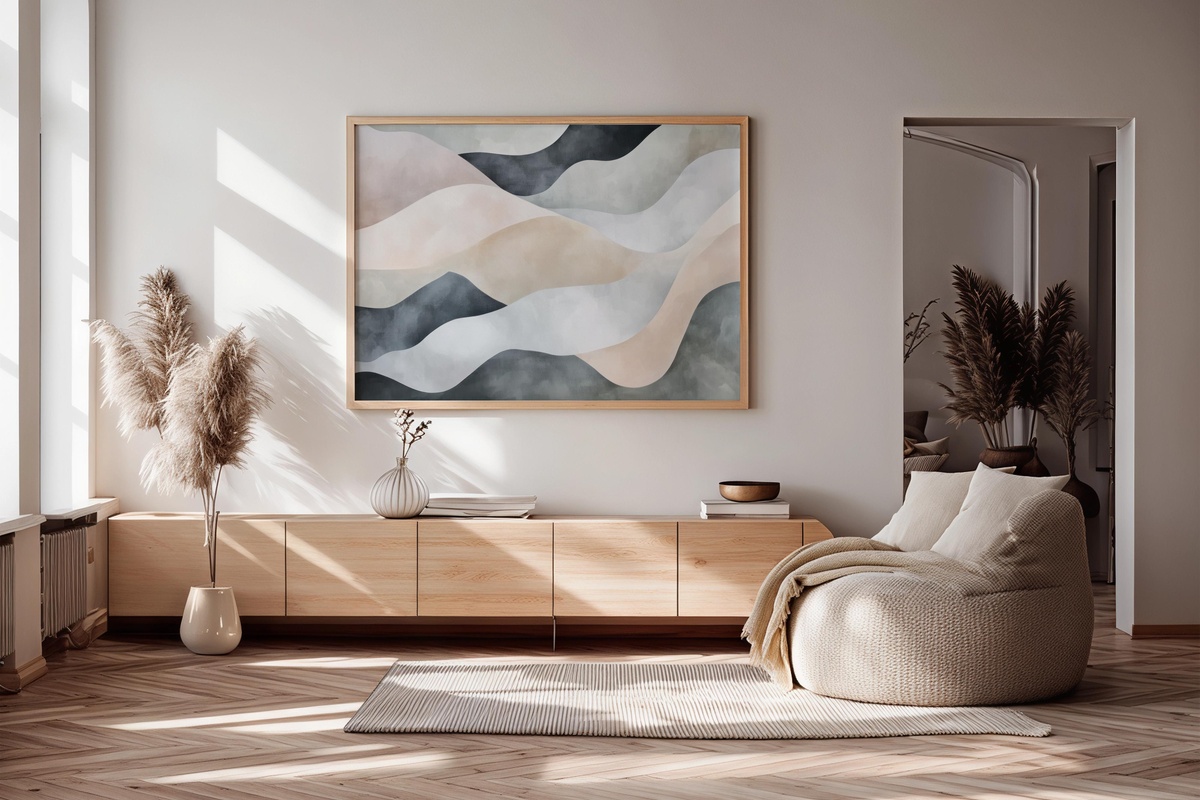 Organic Comfort Flow Abstract Printable Wall Art