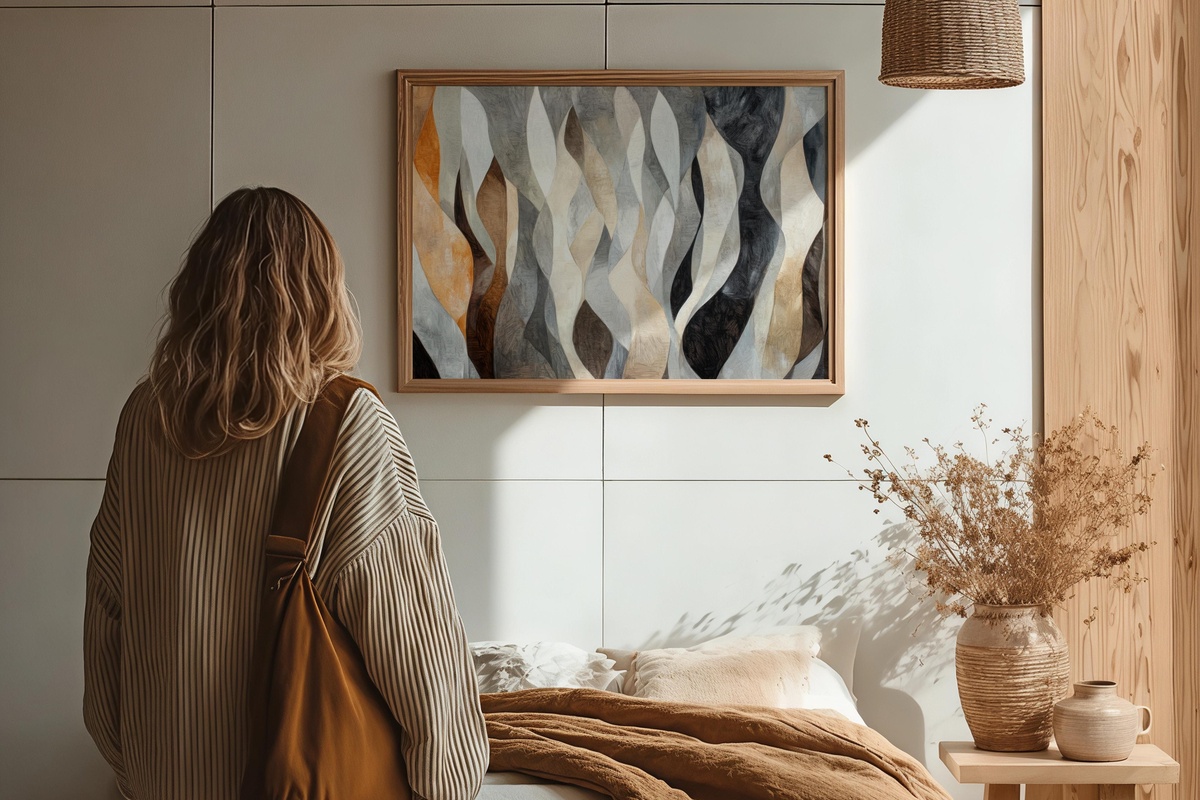 Forest Serenity in Soft Neutrals - Printable Wall Art